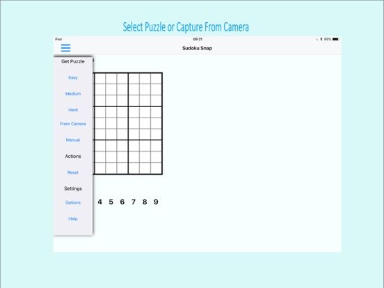 Sudoku Snap App Screenshot