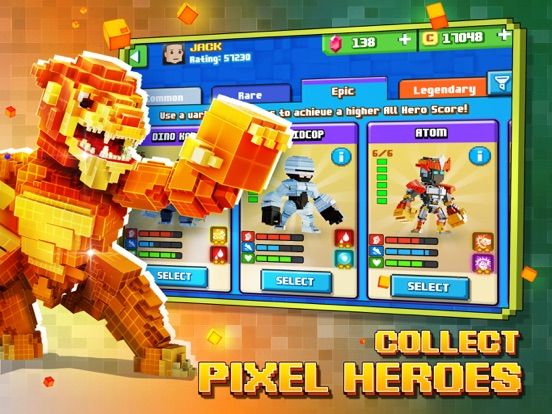 Super Pixel Heroes : Casual Arcade Action game screenshot