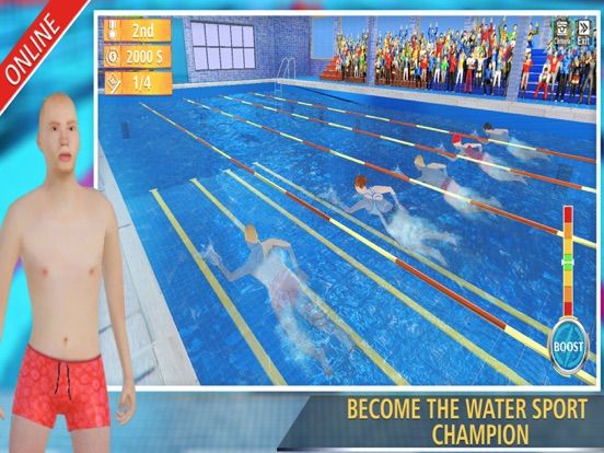 Swimming Contest Online App Screenshot