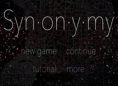 Synonymy game screenshot