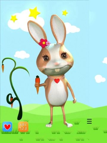 Talking Rabbit Toddler Game game screenshot