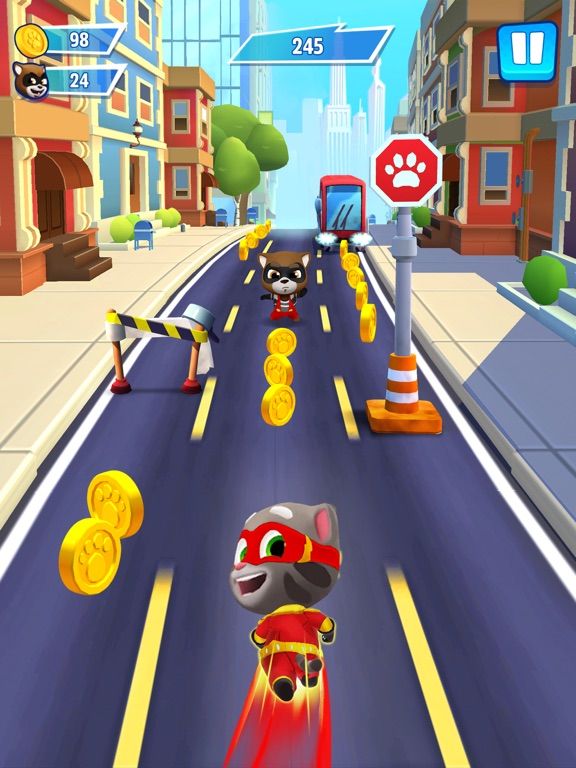 Talking Tom Hero Dash App Screenshot