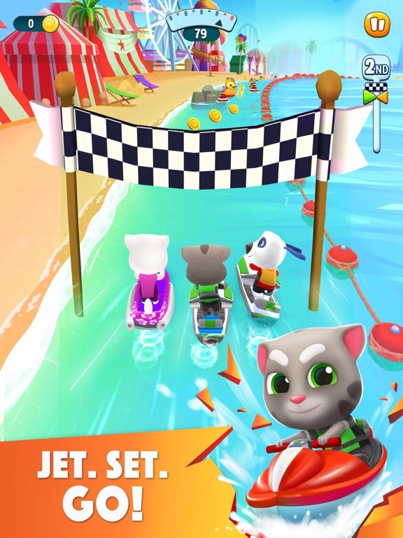 Talking Tom Jetski 2 App Screenshot