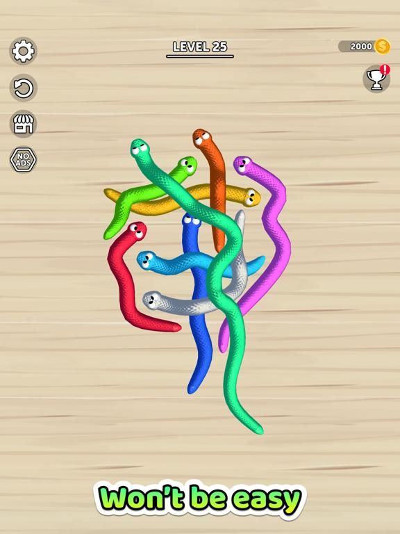 Tangled Snakes game screenshot