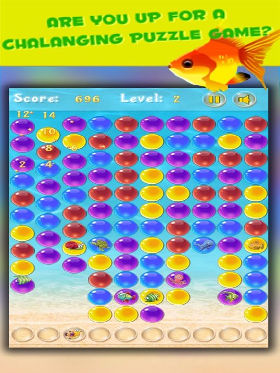 Tap Bubble Sea game screenshot