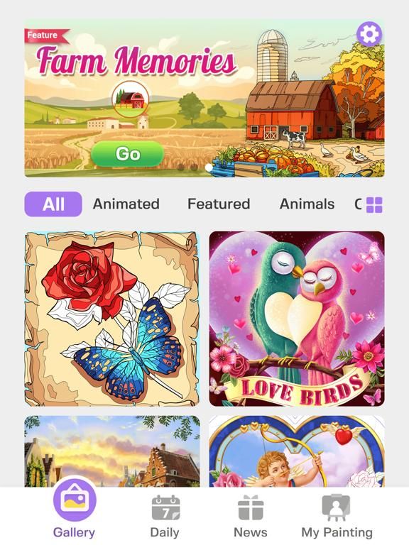 Tap Color Lite- Coloring Games App Screenshot