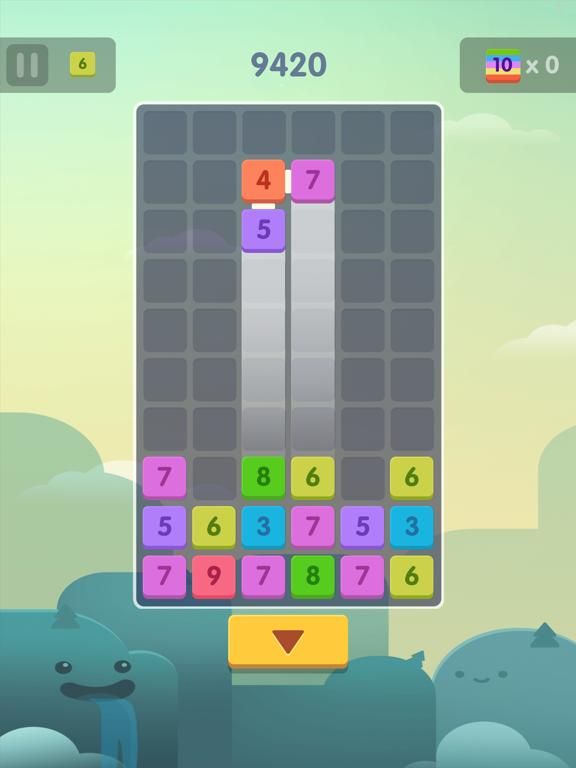 Tens Fall-Merge Blocks App Screenshot