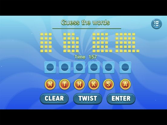 Text Twist Classic game screenshot