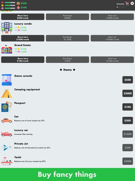The Life Simulator App Screenshot