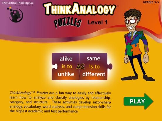 ThinkAnalogy™ Puzzles Level 1 game screenshot