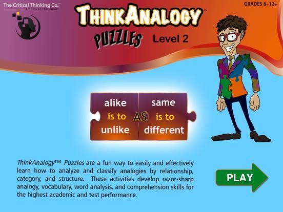 ThinkAnalogy™ Puzzles Level 2 game screenshot