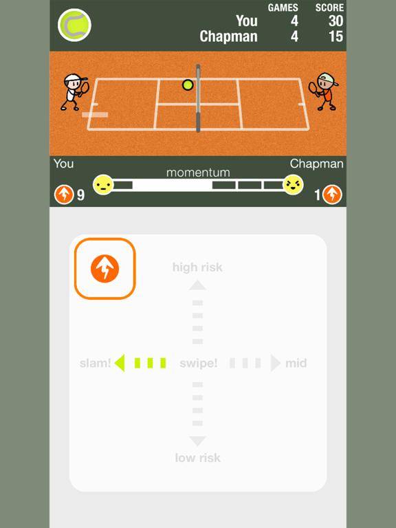 Touch Point Tennis game screenshot