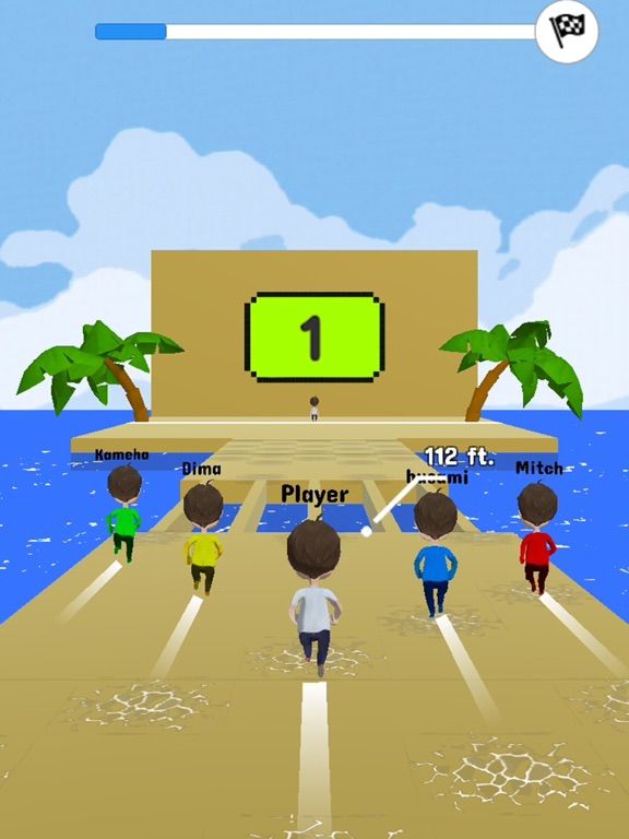 Touch the wall game screenshot