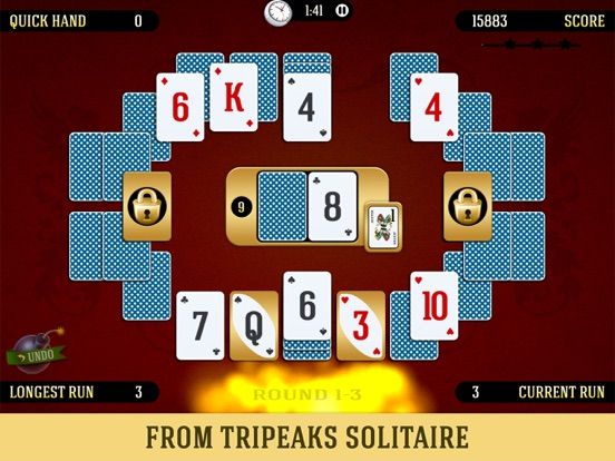 Towers Battle Pyramid Solitaire game screenshot