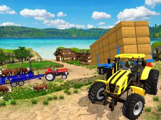 Tractor Trolley Farming Game App Screenshot