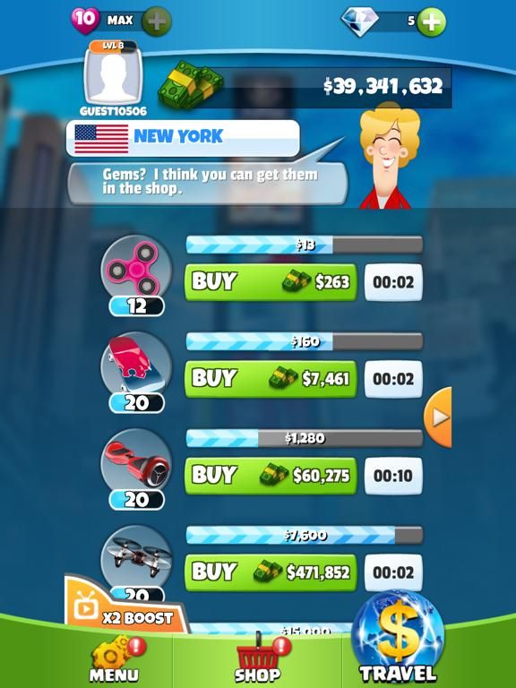 Trade Tycoon Billionaire game screenshot