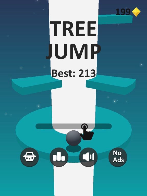 Tree jump game screenshot