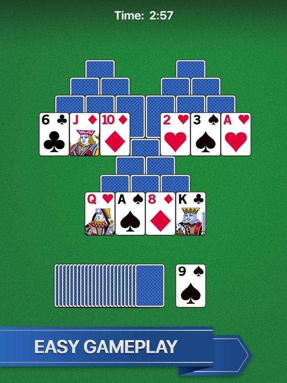 TriPeaks Solitaire Puzzle Game App Screenshot