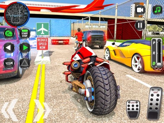 Tron Bike Driving School & Light Bike Riding Sim game screenshot