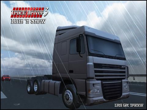 Truck Driver 3 : Rain and Snow Trucking 3D game screenshot