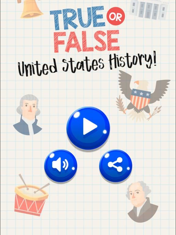 True or False: U.S. History game screenshot