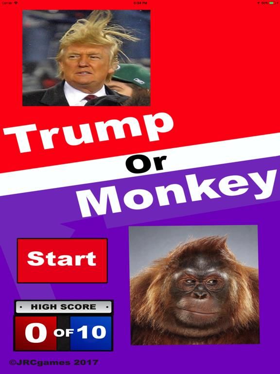 Trump or Monkey App Screenshot