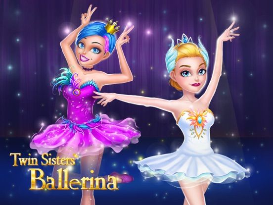 Twin Sisters Ballerina Dance App Screenshot