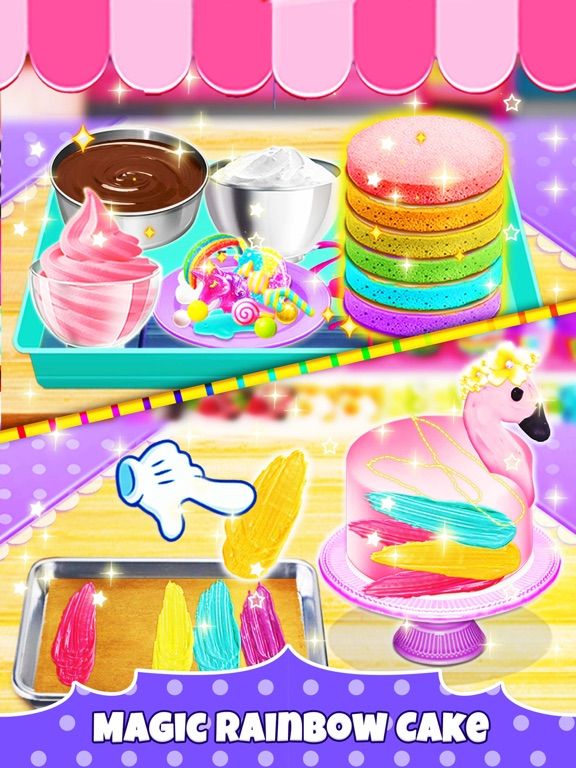 Unicorn Chef: Baking Games game screenshot