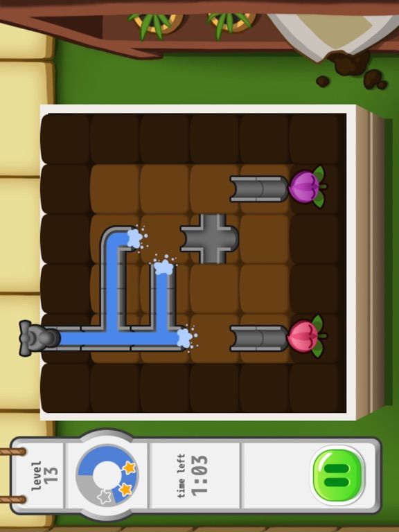 Unroll Pipe To Water Flower game screenshot
