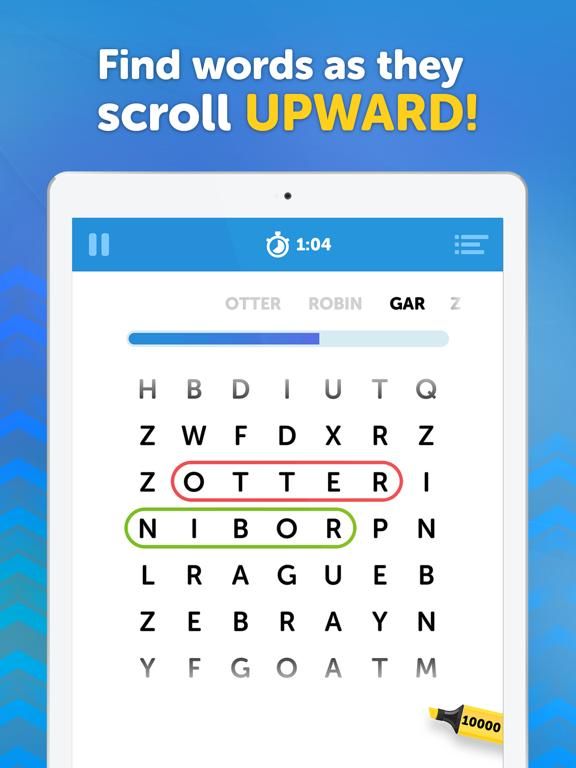 UpWord Search App Screenshot