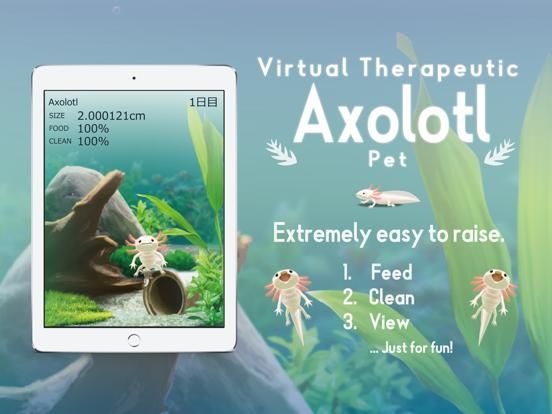 Virtual Therapeutic Axolotl Pet game screenshot