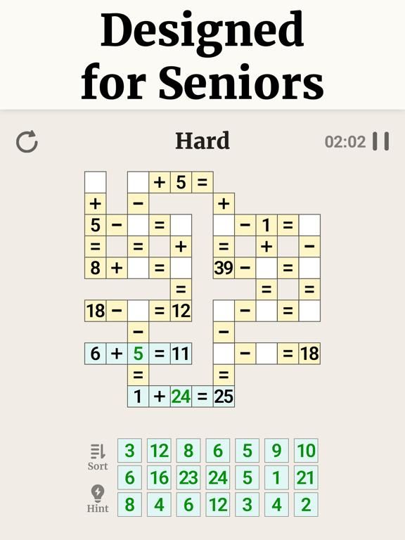 Vita Math Puzzle for Seniors game screenshot