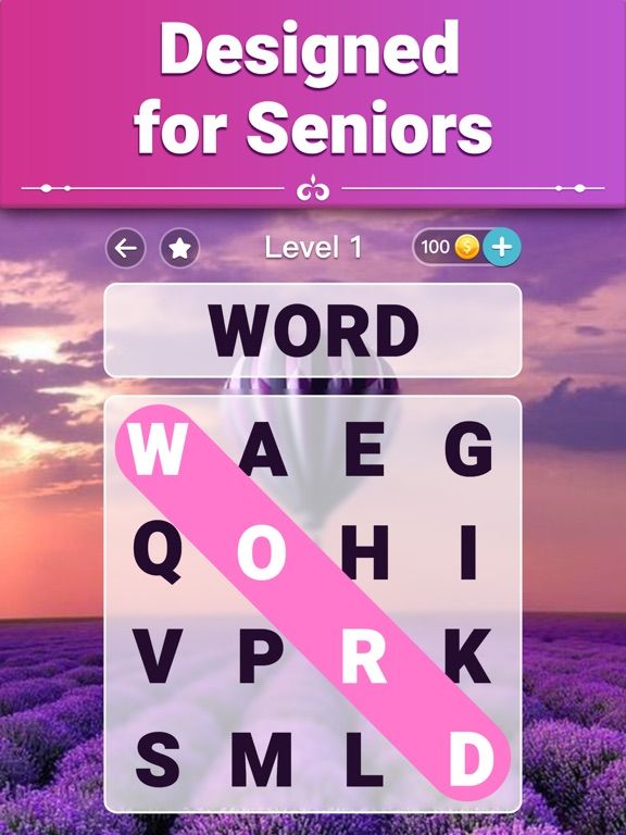 Vita Word Search game screenshot