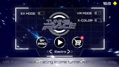 VR Tunnel Race: Time travel virtual reality apps game screenshot