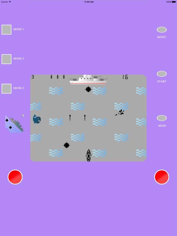 Warship and Mines Retro (Full) game screenshot