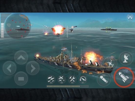 WARSHIP BATTLE:3D World War II game screenshot