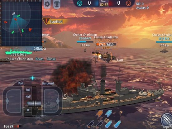Warship Rising game screenshot