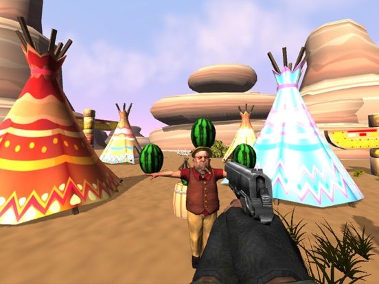 Watermelon Fruit Shooter FPS game screenshot