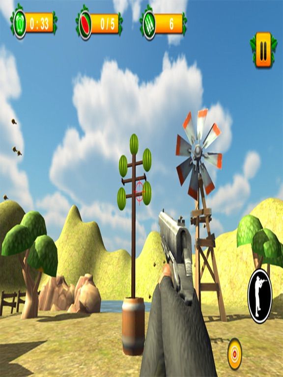Watermelon Shooting Fruit Game game screenshot