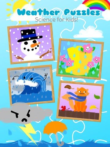 Weather Puzzles for Toddlers and Pre-K game screenshot