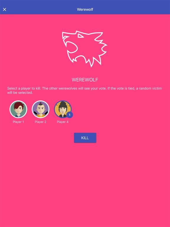 Werewolf game screenshot