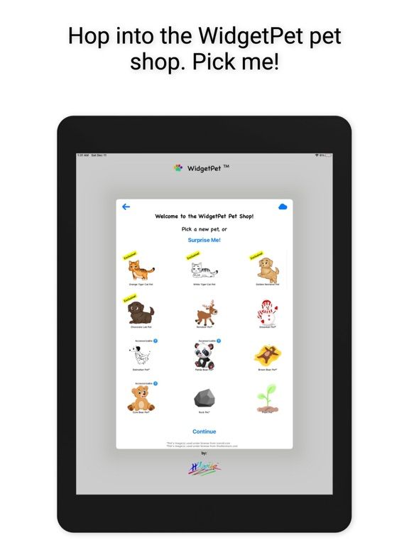 WidgetPet! App Screenshot