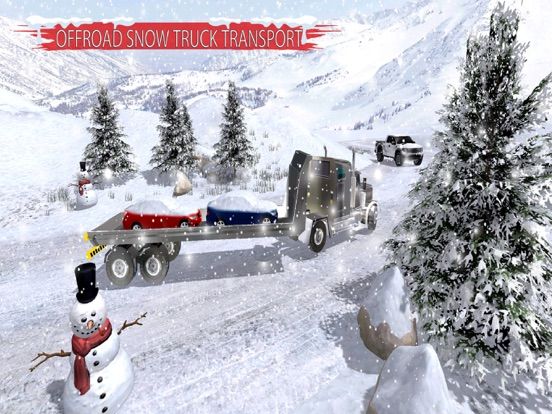 Winter Snow Giant Truck Drive game screenshot
