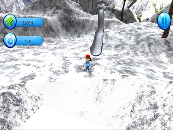 Winter Splash Uphill Adventure game screenshot