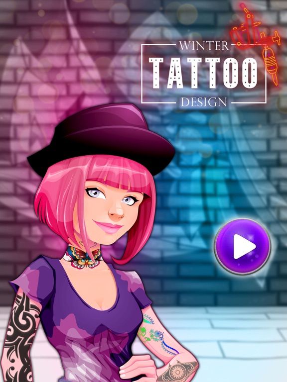 Winter Tattoo Maker Artist Pro game screenshot
