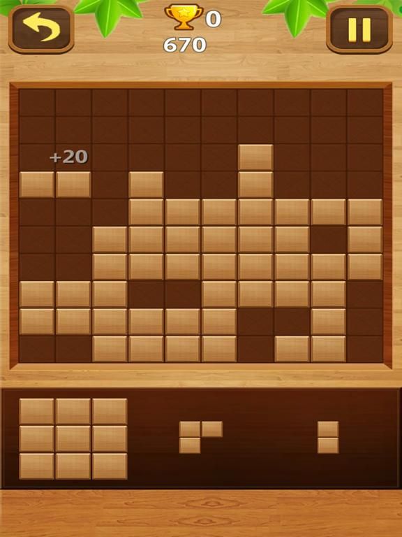 Wood block puzzle : 4 modes App Screenshot