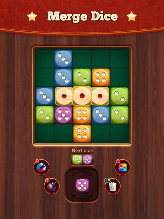 Woody Dice Merge App Screenshot