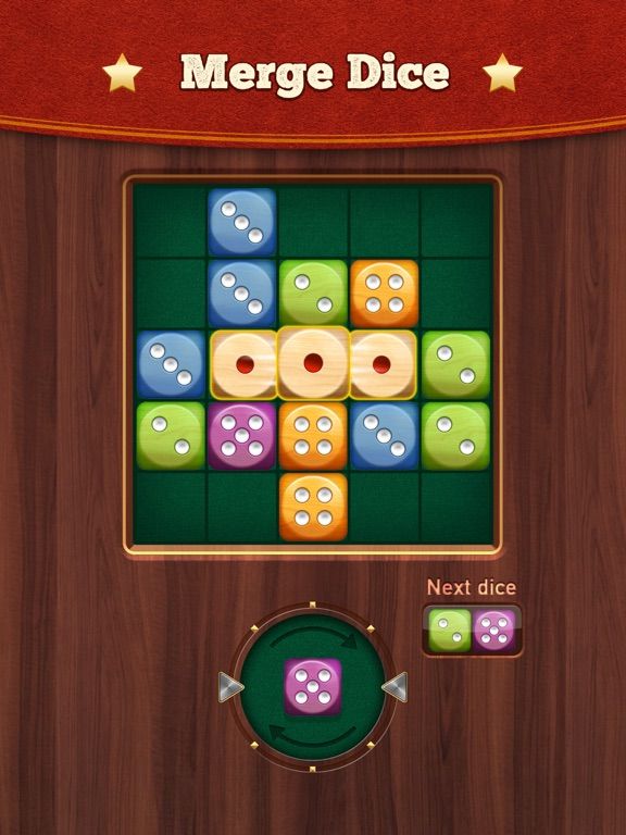 Woody Dice: Merge puzzle game game screenshot