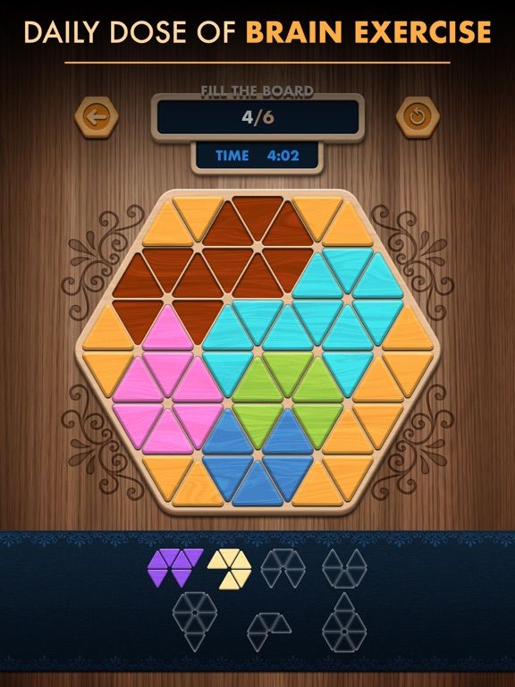 Woody Poly Block Hexa Triangle App Screenshot