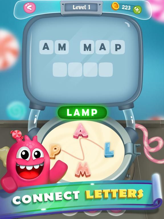 Word Candies: Candyland Mania game screenshot